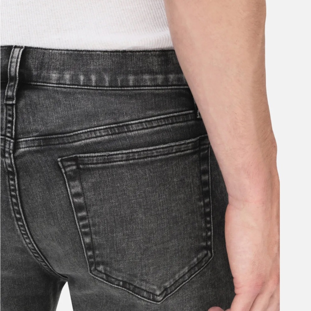 Frame L’Homme skinny jeans in washed out black - Picture 3 of 6
